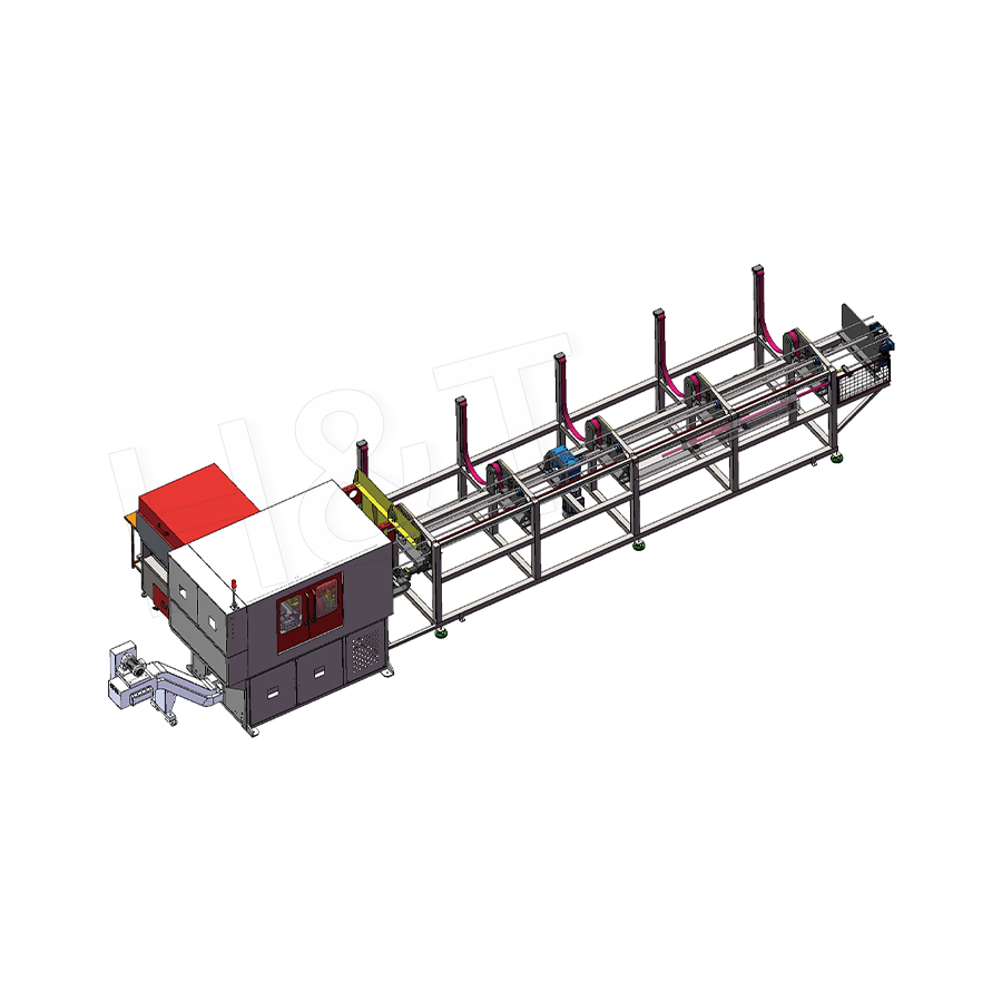 新しいロータリー切断および面取り統合オートメーションライン